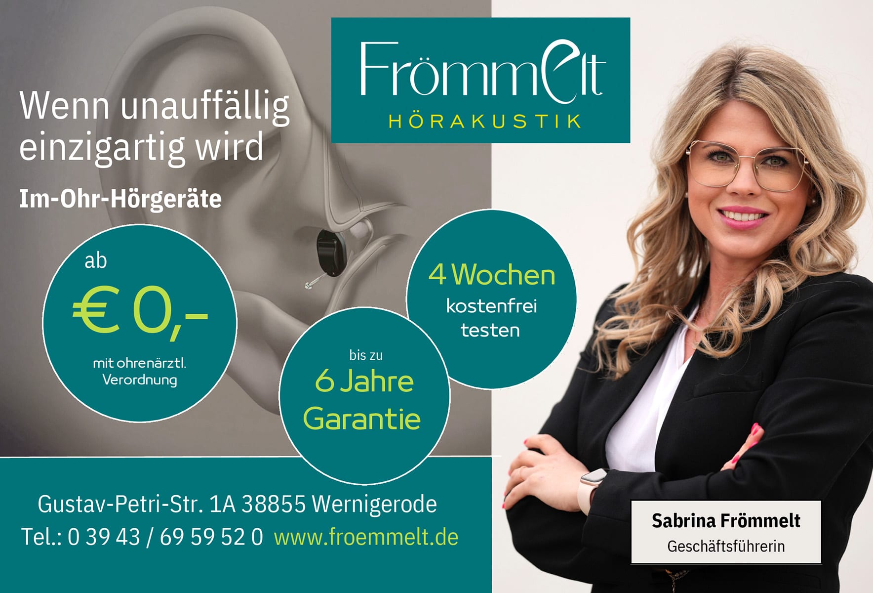 Hörgeräteangebot mit kostenloser Testphase und Garantie.