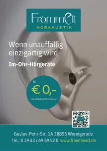 Im-Ohr-Hörgeräte ab 0 Euro bei Frömmelt