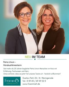 Petra Litwin und Sabrina Frömmelt - Hörakustikermeisterinnen in Wernigerode