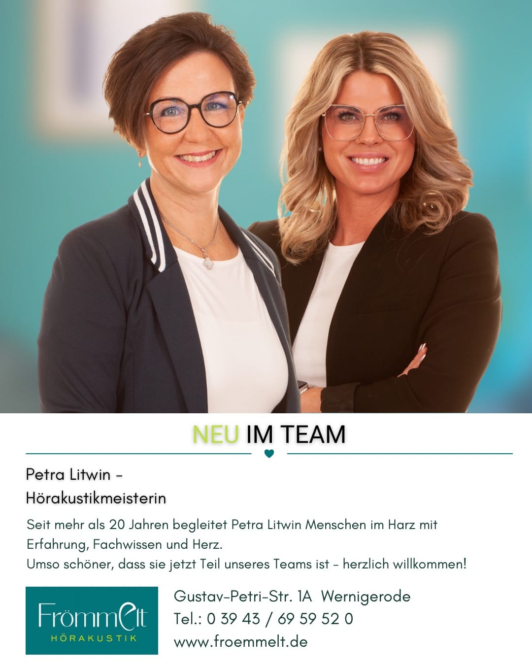 Petra Litwin und Sabrina Frömmelt - Hörakustikermeisterinnen in Wernigerode